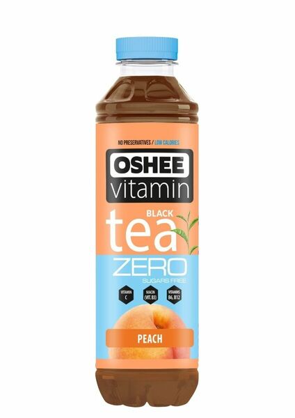 OSHEE Vitamínový černý čaj broskev bez cukru 555 ml porovnat ceny