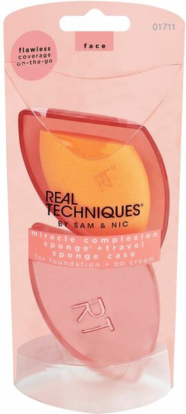 Real Techniques houbička na make-up s cestovním pouzdrem 1ks porovnat ceny