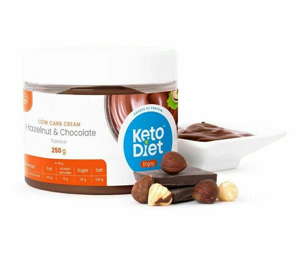 KetoDiet Proteinový krém s lískovými oříšky čokoláda 250 g porovnat ceny