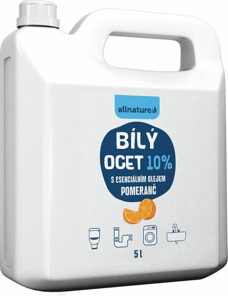 Allnature Bílý ocet 10 % s vůní pomeranče 5 l porovnat ceny