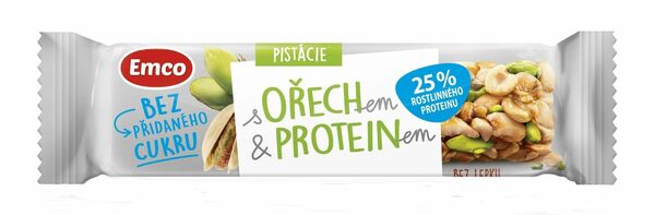Emco Tyčinka s ořechem a proteinem, pistácie 35g porovnat ceny