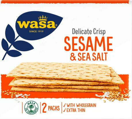 Wasa Delicate Crisp křupavé tenké plátky se sezamem 190g porovnat ceny