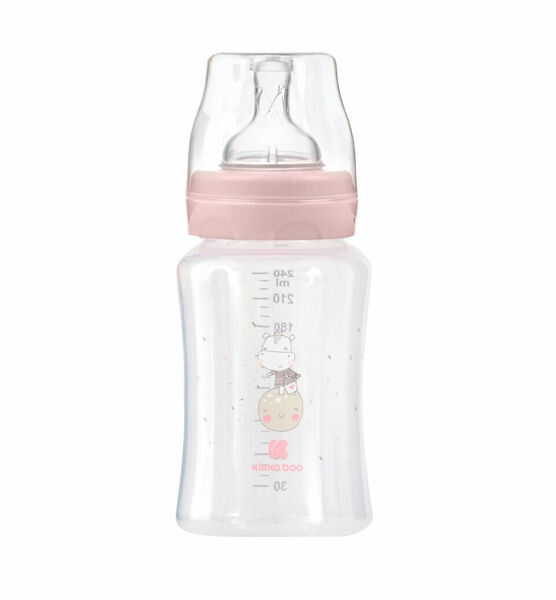 KikkaBoo Kojenecká láhev 3m+ Hippo Pink 240 ml porovnat ceny