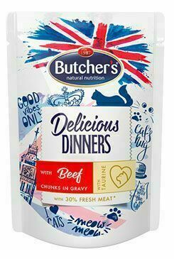 Butcher S Cat Dinner hovězí kapsa 100g porovnat ceny