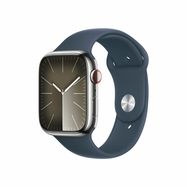 Apple Watch S9 Cellular 45 mm sport loop S/M smart hodinky Silver/Storm Blue porovnat ceny