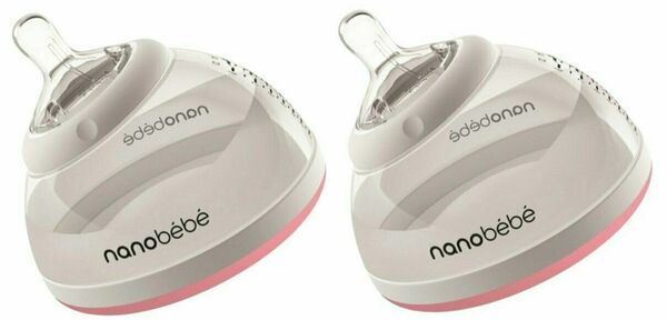 Nanobébé přechodová láhev - růžová 2x240ml 2 ks porovnat ceny