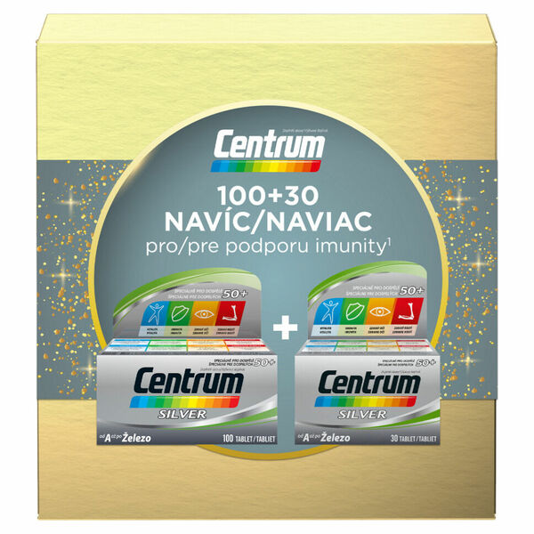 CENTRUM Silver multivitamín 100+30 tablet VÁNOČNÍ balení porovnat ceny
