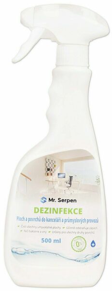 Mr Serpen Dezinfekce ploch a povrchů do kanceláří a průmyslových provozů 500 ml porovnat ceny