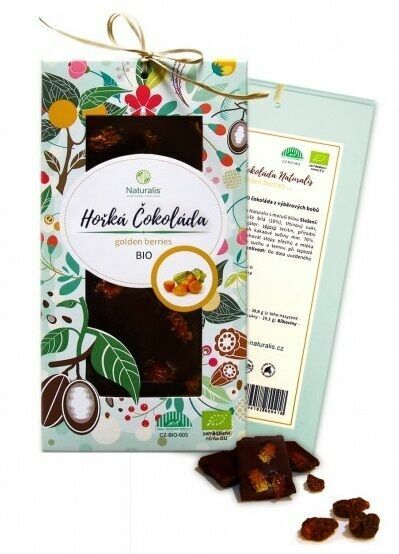 Naturalis Bio Hořká čokoláda s golden berries 80g porovnat ceny
