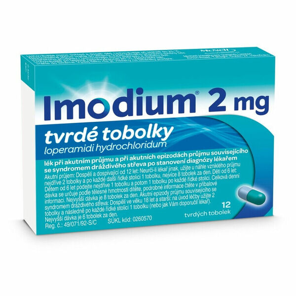 IMODIUM® 2 mg tvrdé tobolky 12 kusů porovnat ceny