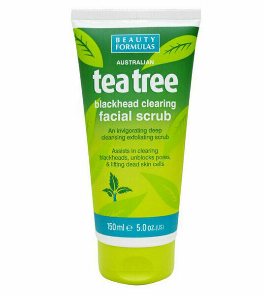 BeautyFormulas  Beauty Formulas Tea tree pleťový scrub na černé tečky 150ml porovnat ceny