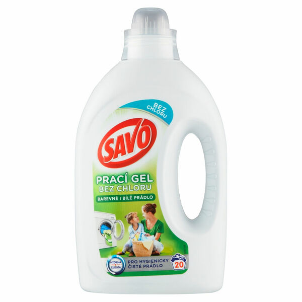 SAVO Bez chloru Universal Prací gel 20 praních dávek porovnat ceny