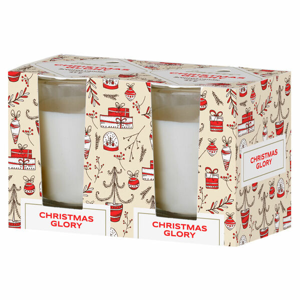 Z-TRADE Emocio Svíčka votivní ve skle v krabičce Christmas Glory - Cookie and Cream 2 kusy porovnat ceny