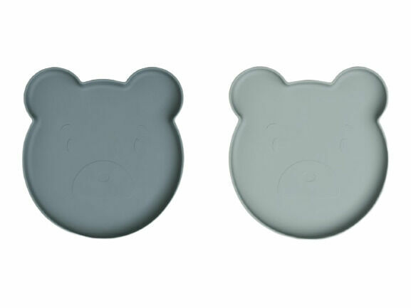 LIEWOOD Set talířků s oušky Mr bear blue mix porovnat ceny