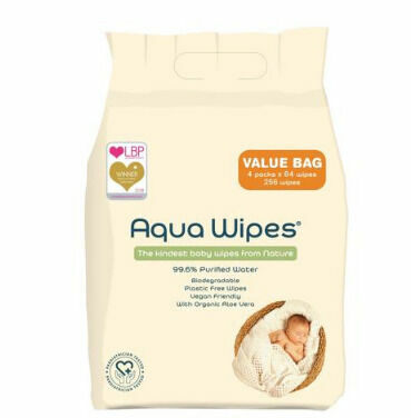 Aqua Wipes Eko dětské vlhčené ubrousky 4x64ks porovnat ceny