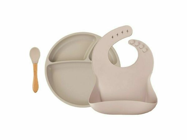 II. jakost Minikoioi Set na stolování BLW II Bubble Beige 3 ks porovnat ceny