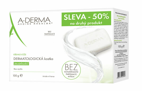 A-Derma Dermatologické mýdlo duopack 2x100 g porovnat ceny