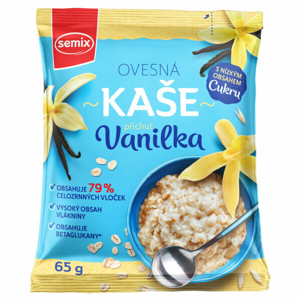 SEMIX Ovesná kaše vanilková se sladidly 65 g porovnat ceny