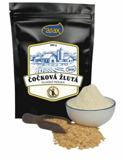 Arax Mouka hrachová žlutá hladká nat. 300g porovnat ceny