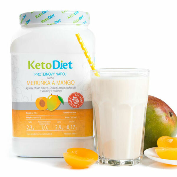 KETODIET Proteinový nápoj s příchutí meruňka a mango 35 porcí porovnat ceny