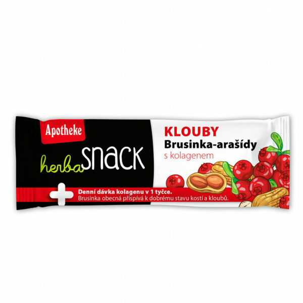 APOTHEKE Herba snack klouby brusinka arašídy tyčinka 55 g porovnat ceny