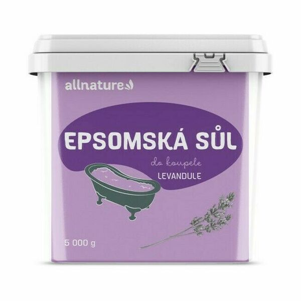 Allnature Epsomská sůl Levandule 5kg porovnat ceny