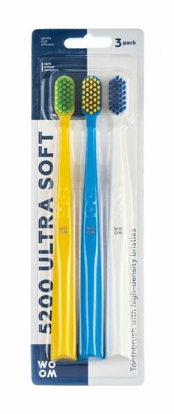 WOOM 5200 ULTRA SOFT zubní kartáček 3 ks porovnat ceny