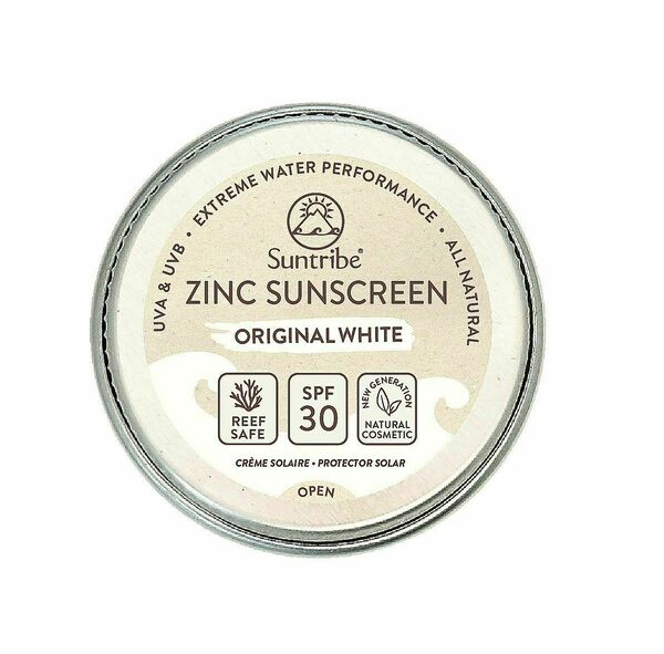 Suntribe Přírodní opalovací krém se zinkem Obličej & Sport bílý SPF30 10 g porovnat ceny