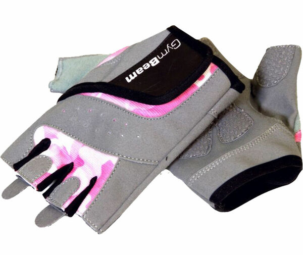 GymBeam Fitness Dámské rukavice Camo Pink – velikost S porovnat ceny