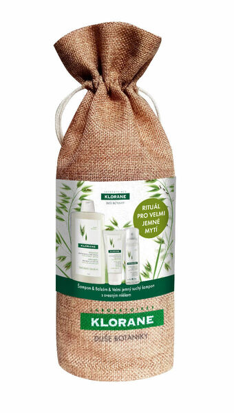 KLORANE Xmass set Oves šampon 400 ml + balzám 50 ml + oves suchý šampon 50ml porovnat ceny