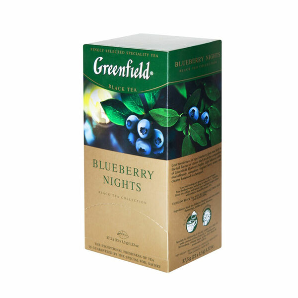 GREENFIELD Black blueberry nights černý čaj 25 sáčků porovnat ceny