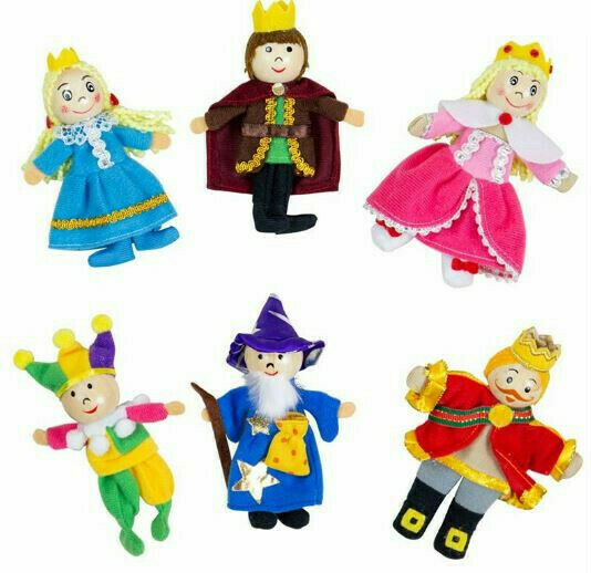 Bigjigs Toys Prstoví maňásci pohádkové postavičky z království porovnat ceny