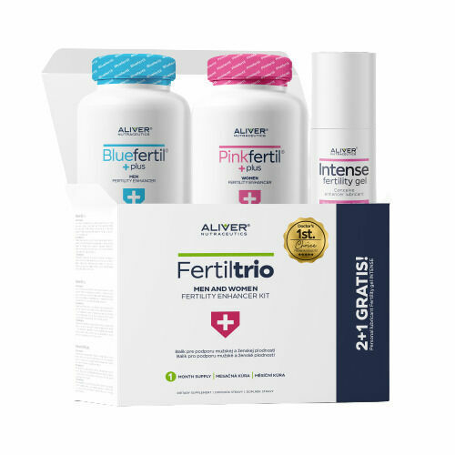 Aliver Nutraceutics  Fertiltrio - partnerská kúra pro podporu plodnosti + dárek porovnat ceny