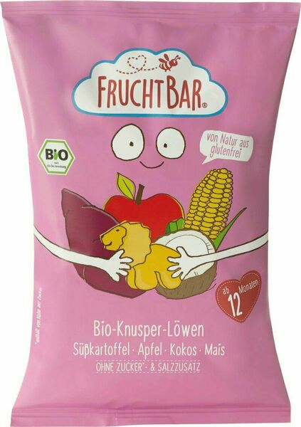 Fruchtbar BIO Křupky Lvíčata - kukuřice, kokos, jablka a batáty 30 g porovnat ceny