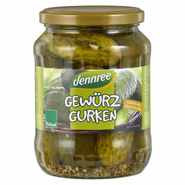 DENNREE Okurky nakládané BIO 670 g porovnat ceny