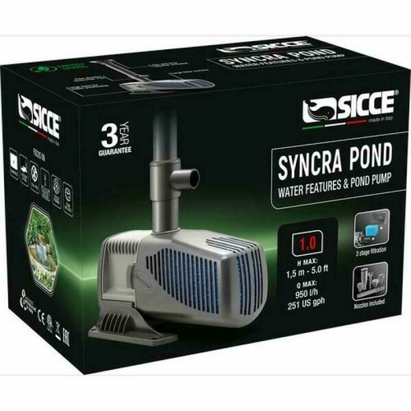 Sicce SYNCRA POND 1,0 jezírkové čerpadlo s fontánou porovnání ceny