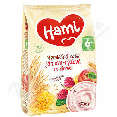 Hami nemléčná kaše jáhlovo-rýžová malinová 170g 6M porovnat ceny