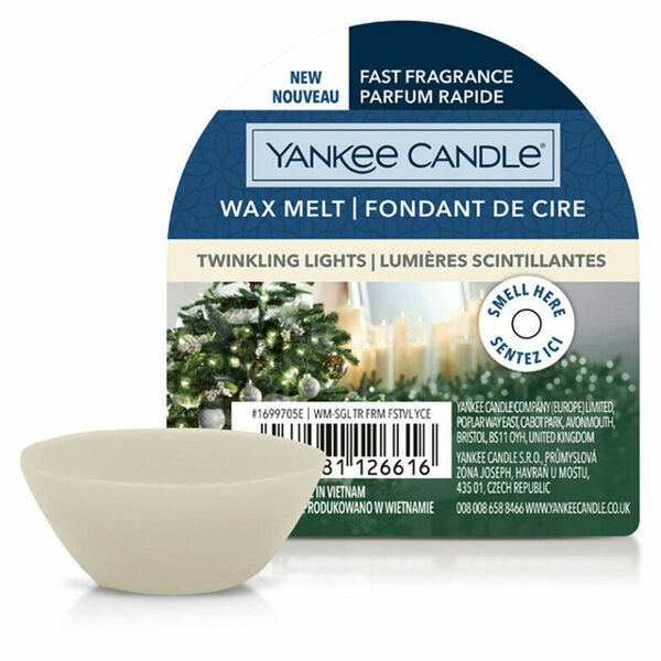 YANKEE CANDLE Vonný vosk Twinkling Lights 22 g porovnat ceny