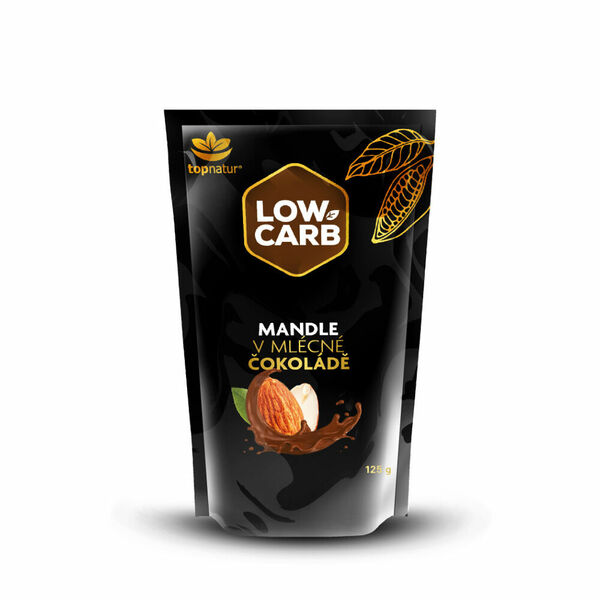 TOPNATUR Low carb mandle v mléčné čokoládě 125 g porovnat ceny