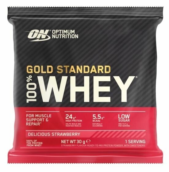 Optimum Nutrition Sample 100% Whey Gold Standard lahodná jahoda 30g porovnat ceny