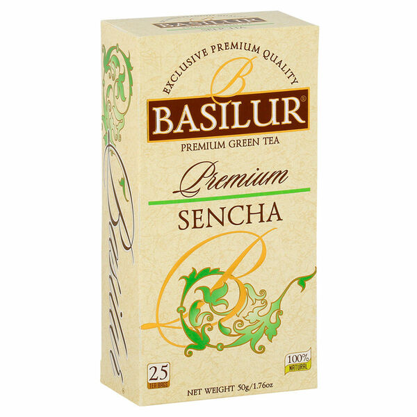 BASILUR Premium Sencha zelený čaj 25 sáčků porovnat ceny