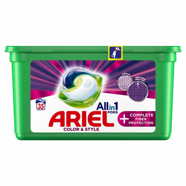 ARIEL Allin1 Color & Style + Complete Fiber Protection Kapsle na praní 35 PD porovnat ceny