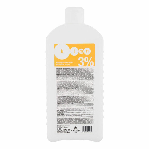 KALLOS COSMETICS KJMN 3 % barva na vlasy Hydrogen Peroxide Emulsion 1000 ml porovnat ceny