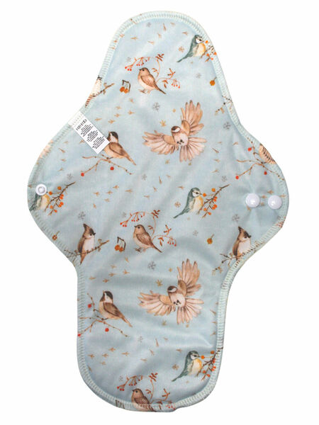 Breberky BIO XL vložka (PUL) - Ptáčci u jeřabin & přírodní bambusovo-biobavlněné froté porovnat ceny