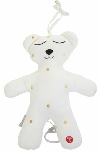 Childhome Medvídek s hudebním boxem Jersey Gold Dots porovnat ceny