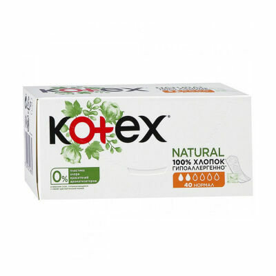 Kotex® Liners Natural Normal 40ks porovnat ceny