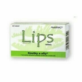 LIPS tablety koutky a afty tbl.30 porovnat ceny