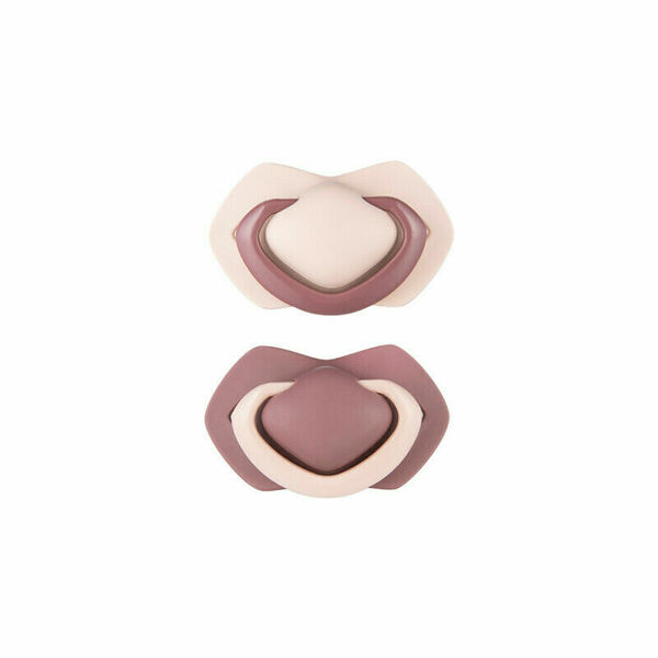 Canpol babies set symetrických silikonových dudlíků Pure Color Růžový 18m+ porovnat ceny