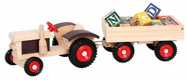 Bino  Traktor s gumovými koly a vlekem porovnat ceny