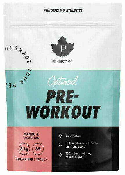 Puhdistamo Pre-Workout Caffeine Free mango-malina 350g porovnat ceny